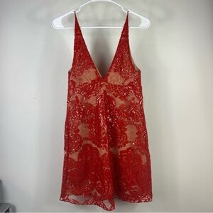 Free People Scarlet Lace Slip Dress